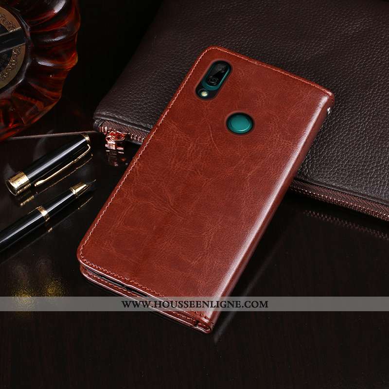 Housse Huawei Y7 2020 Créatif Portefeuille Cuir 2020 Protection Téléphone Portable Rouge