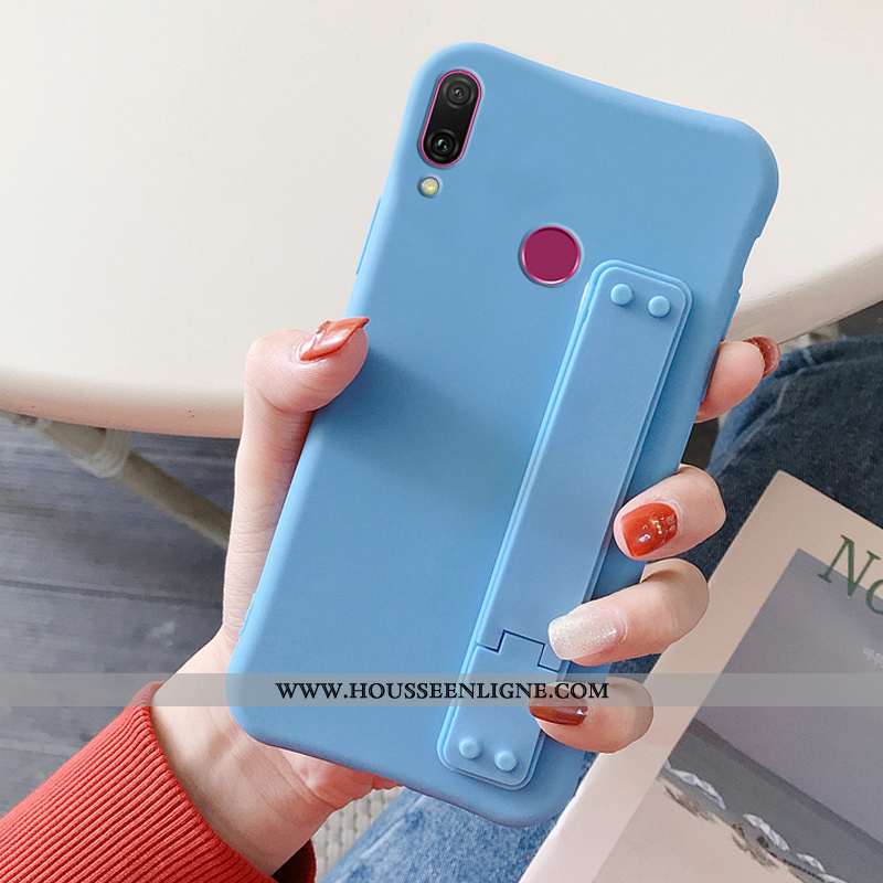 Housse Huawei Y7 2020 Tendance Silicone Téléphone Portable Protection Étui 2020 Bleu Marin Bleu Fonc