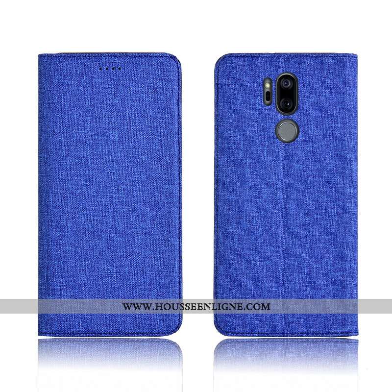 Housse Lg G7 Thinq Protection Cuir Incassable Tout Compris Téléphone Portable Nouveau Bleu