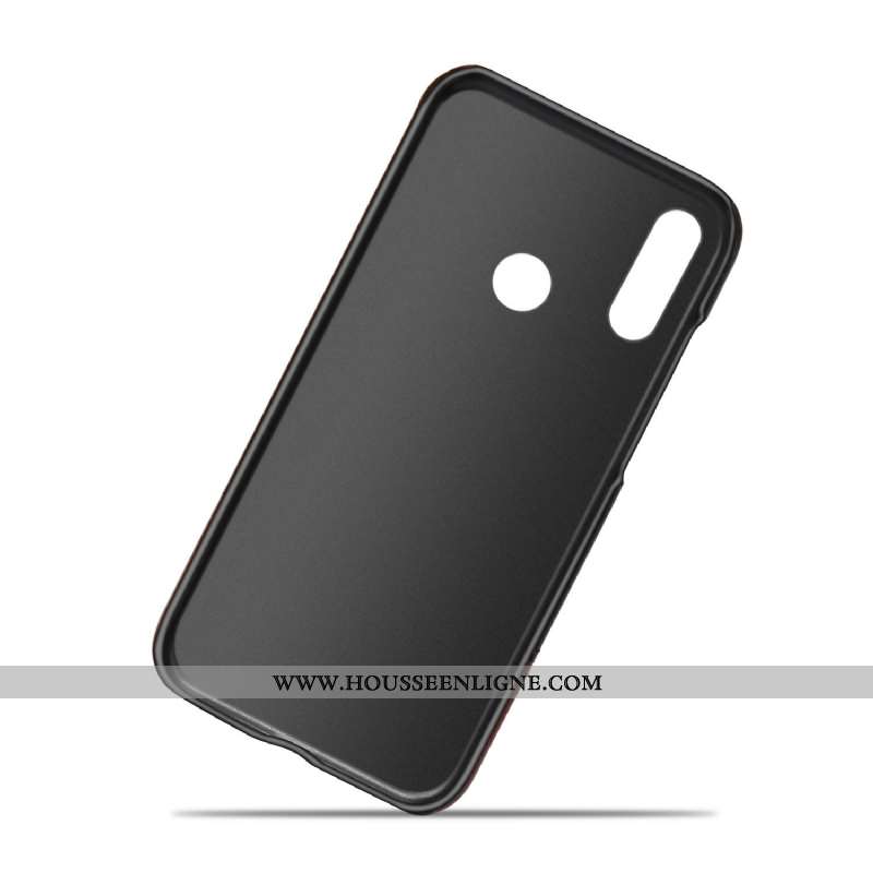Housse Moto E6 Plus Protection Cuir Noir Téléphone Portable Coque Étui