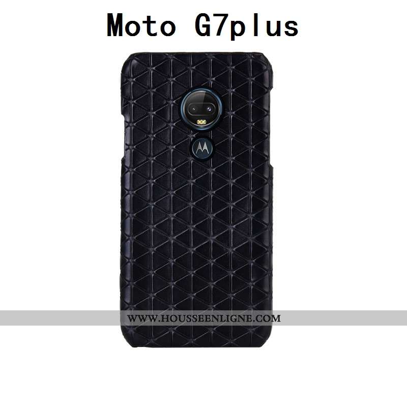 Housse Moto G7 Plus Personnalité Créatif Coque Mode Protection Luxe Personnalisé Rouge