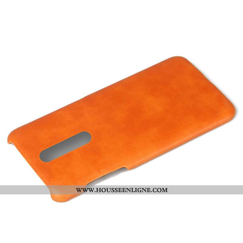 Housse Nokia 3.1 Plus Modèle Fleurie Protection Étui Téléphone Portable Couleur Unie Coque Orange