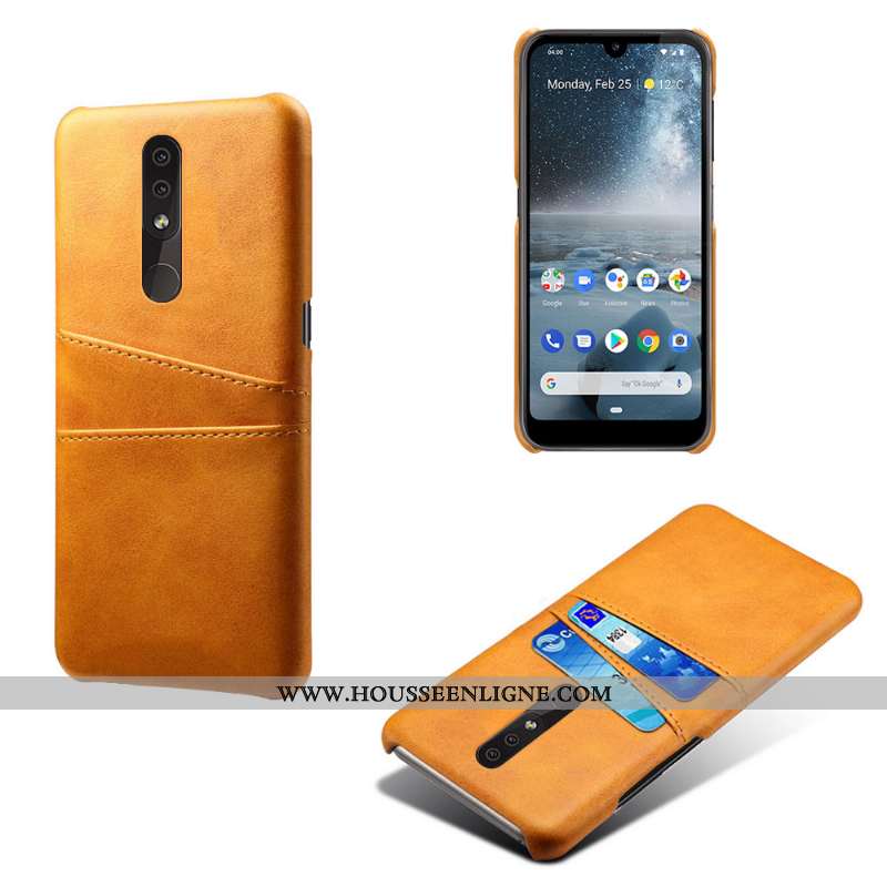 Housse Nokia 4.2 Cuir Protection Tendance Téléphone Portable Coque Incassable Bleu Marin Bleu Foncé