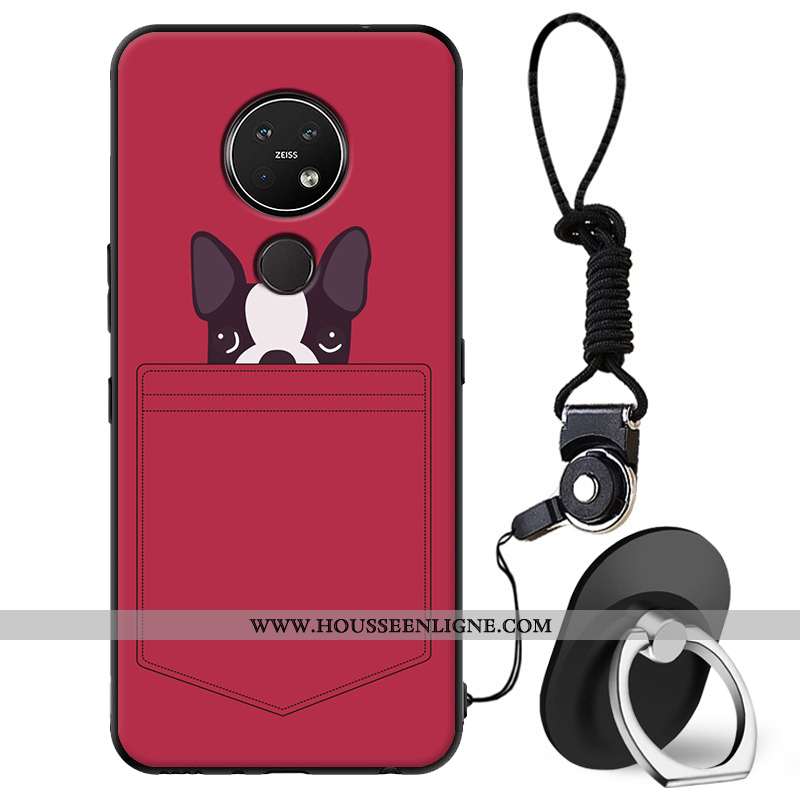 Housse Nokia 7.2 Dessin Animé Tendance Coque Tout Compris Étui Protection Téléphone Portable Beige