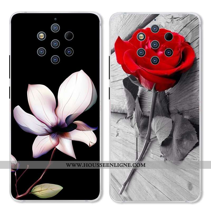 Housse Nokia 9 Pureview Créatif Dessin Animé Étui Incassable Rose Coque Téléphone Portable