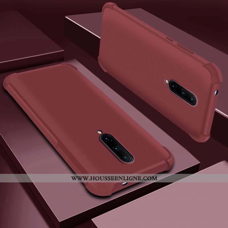 Housse Oneplus 7 Pro Transparent Silicone Téléphone Portable Incassable Coque Magnétisme Violet