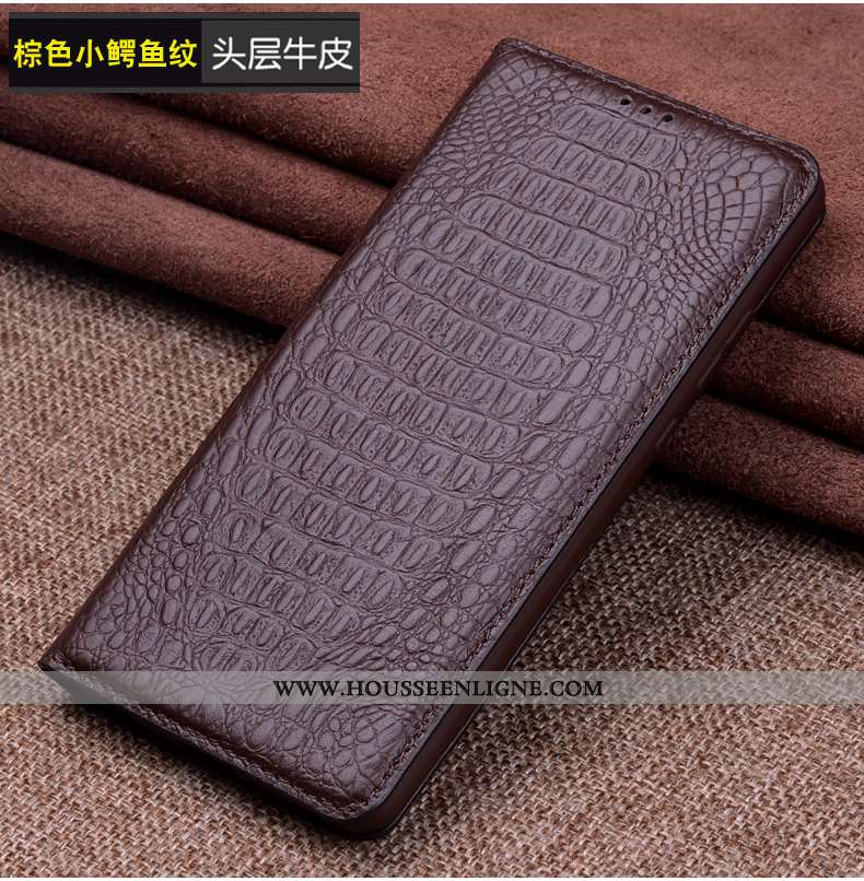 Housse Oneplus 7t Silicone Protection Coque Luxe Business Marron Incassable