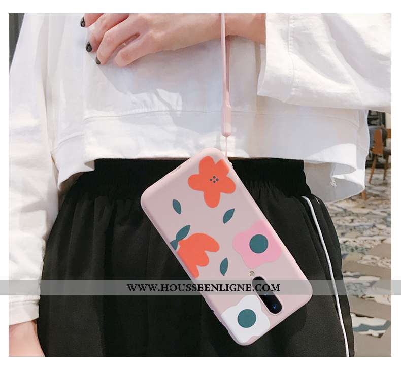 Housse Oneplus 8 Tendance Fluide Doux Coque Fleurs Téléphone Portable Art Créatif Verte