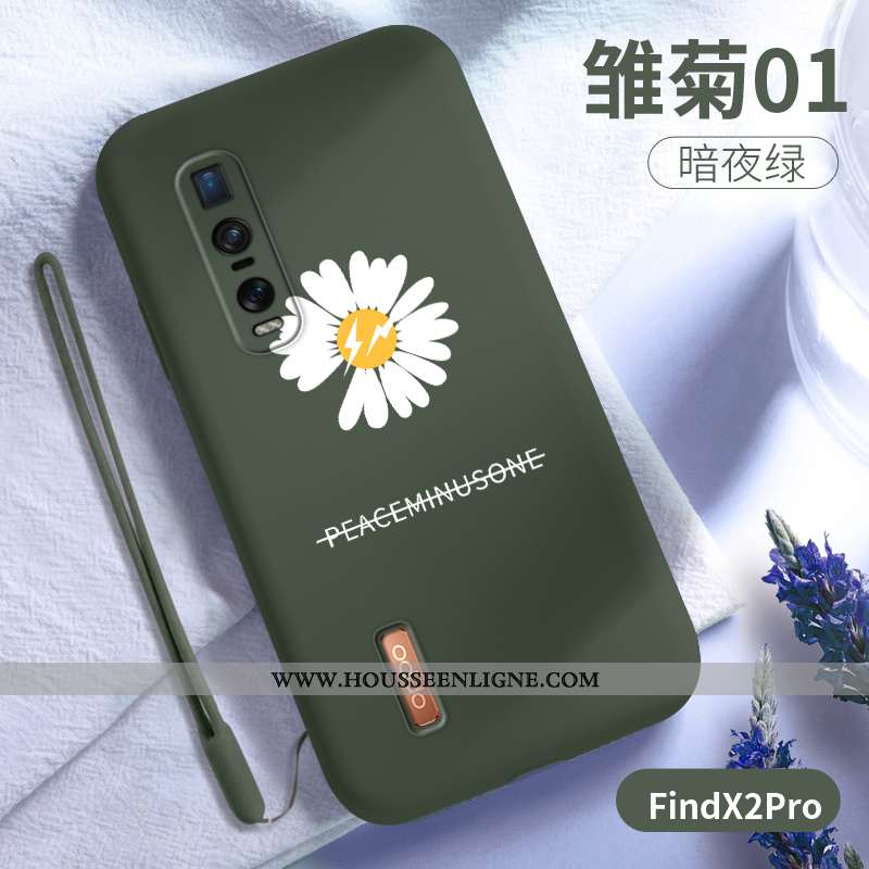 Housse Oppo Find X2 Pro Protection Ultra Légère Téléphone Portable Vert Net Rouge Incassable Verte