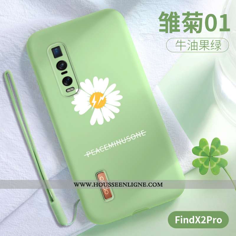 Housse Oppo Find X2 Pro Protection Ultra Légère Téléphone Portable Vert Net Rouge Incassable Verte
