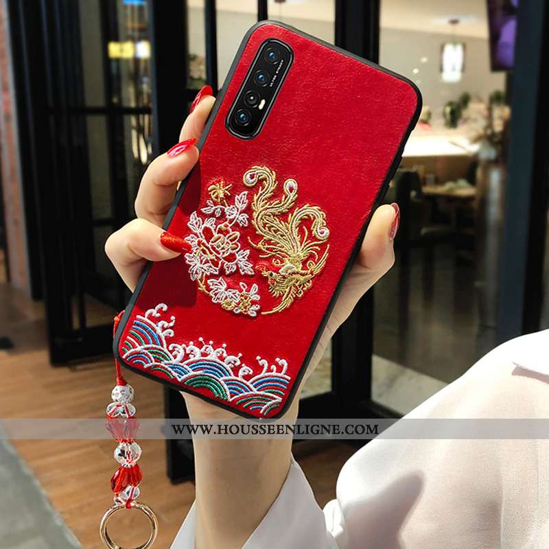 Housse Oppo Reno 3 Pro Tendance Fluide Doux Amoureux Nouveau Style Chinois Téléphone Portable Incass