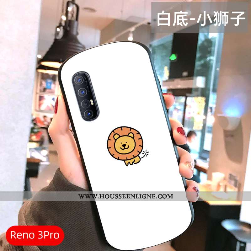 Housse Oppo Reno 3 Pro Ultra Légère Tout Compris Téléphone Portable Miroir Vent Incassable Rose