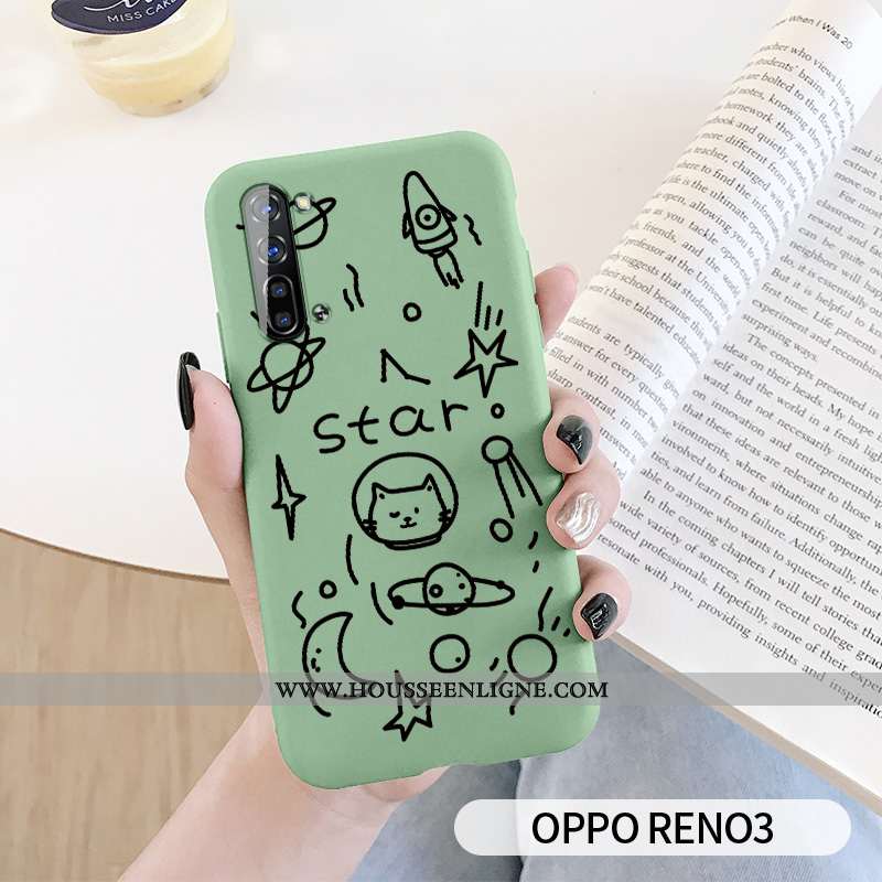 Housse Oppo Reno 3 Silicone Protection Téléphone Portable Créatif Étui Tout Compris Personnalité Ver