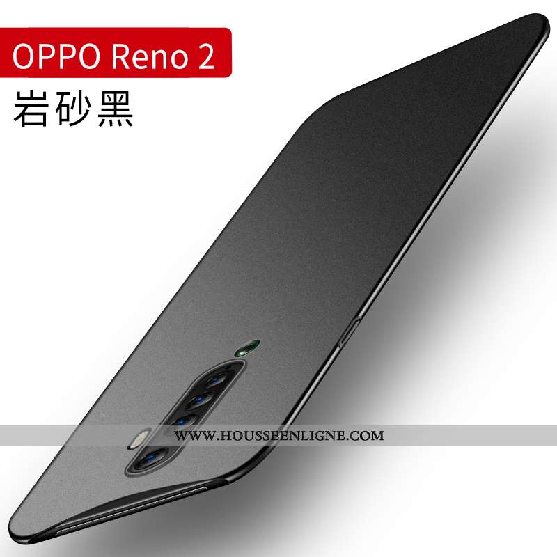 Housse Oppo Reno2 Silicone Protection Téléphone Portable Légère Difficile Délavé En Daim Ultra Gris