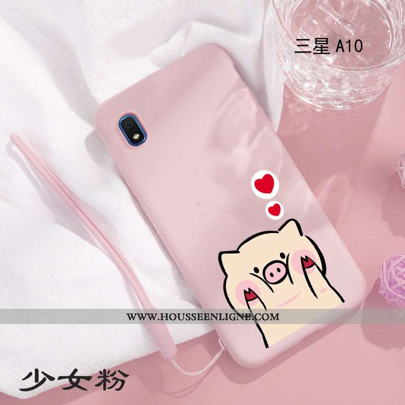 Housse Samsung Galaxy A10 Personnalité Créatif Incassable Net Rouge Téléphone Portable Simple Refroi