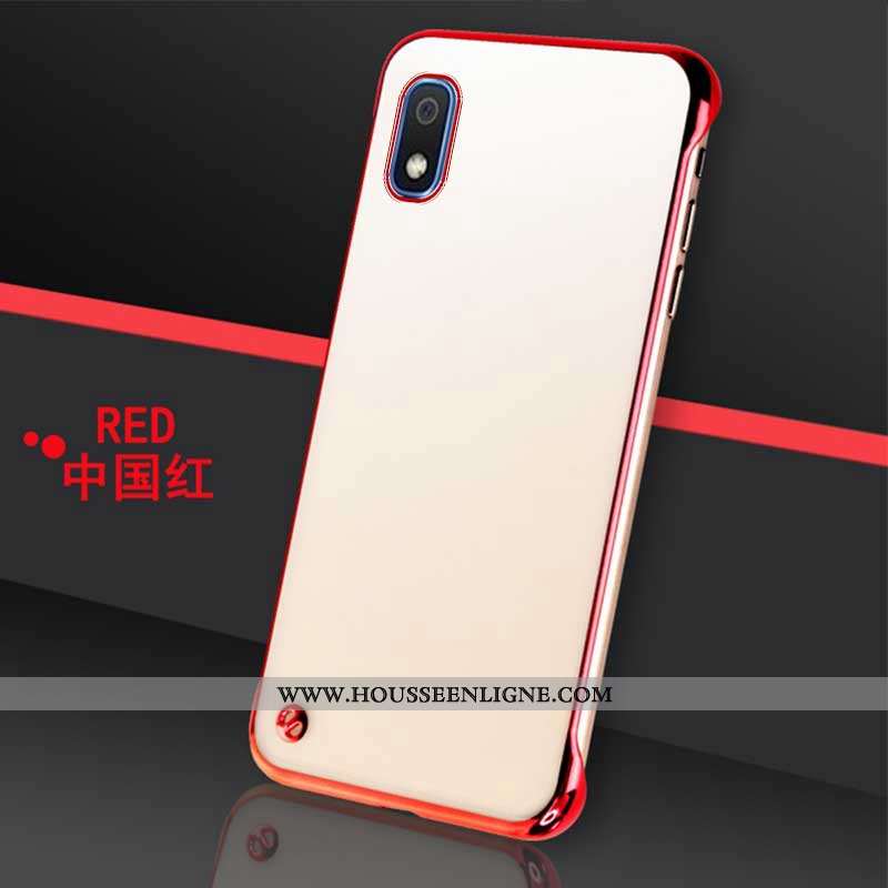 Housse Samsung Galaxy A10 Protection Téléphone Portable Rouge Incassable Étoile Étui Coque