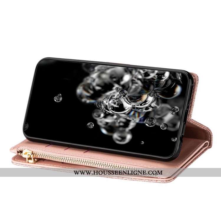 Housse Samsung Galaxy A21s Cuir Étoile Étui Téléphone Portable Coque Ciel Étoilé Violet