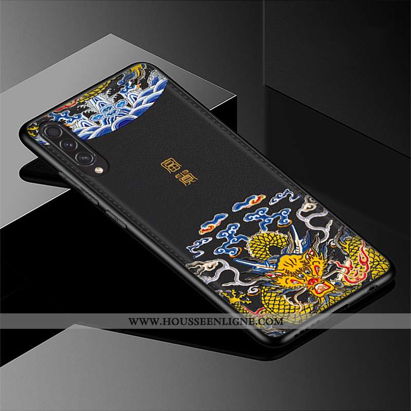 Housse Samsung Galaxy A30s Gaufrage Dessin Animé Téléphone Portable Créatif Silicone Incassable Coqu