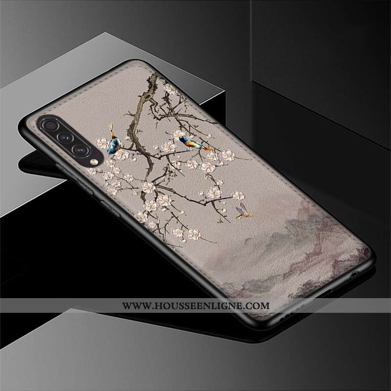 Housse Samsung Galaxy A30s Gaufrage Dessin Animé Téléphone Portable Créatif Silicone Incassable Coqu