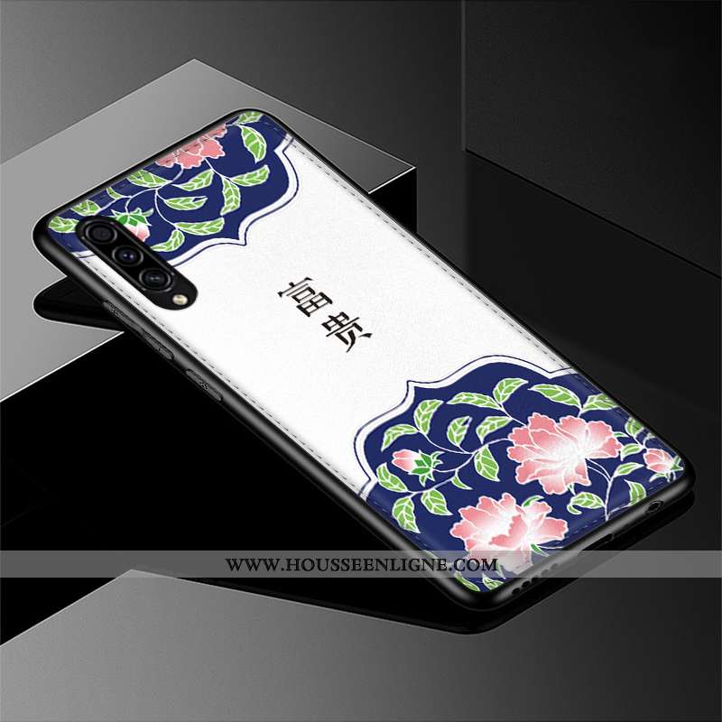Housse Samsung Galaxy A30s Personnalité Gaufrage Étui Fluide Doux Style Chinois Incassable Étoile Ro