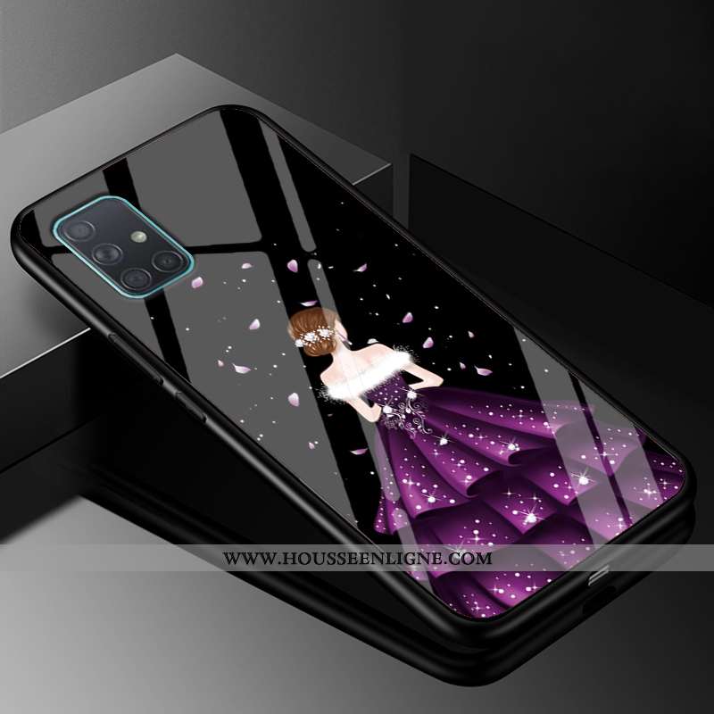 Housse Samsung Galaxy A51 Fluide Doux Silicone Étoile Téléphone Portable Mode Tout Compris Yarn Roug