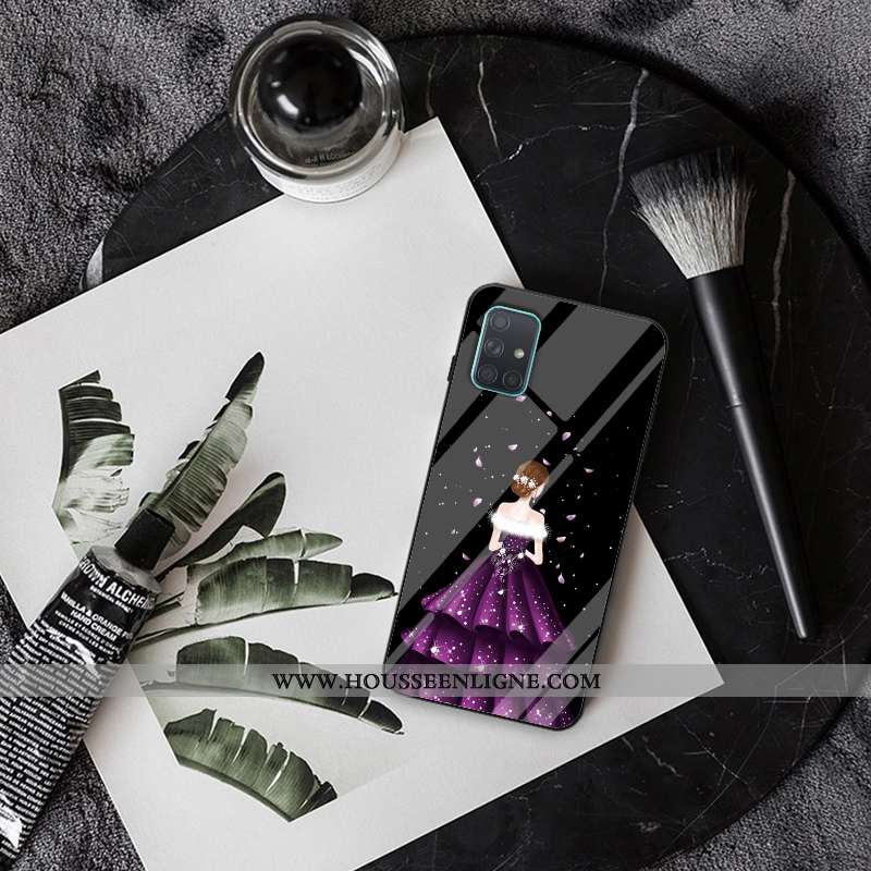 Housse Samsung Galaxy A51 Fluide Doux Silicone Étoile Téléphone Portable Mode Tout Compris Yarn Roug