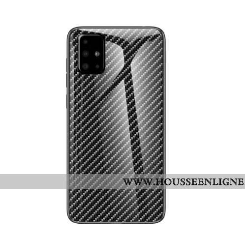 Housse Samsung Galaxy A51 Verre Coque Noir Incassable Téléphone Portable Étoile Tempérer