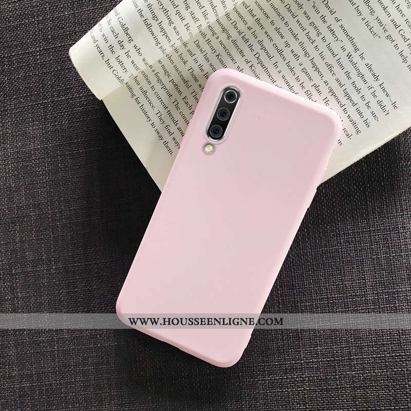 Housse Samsung Galaxy A70s Silicone Protection Tendance Coque Simple Tout Compris Rose
