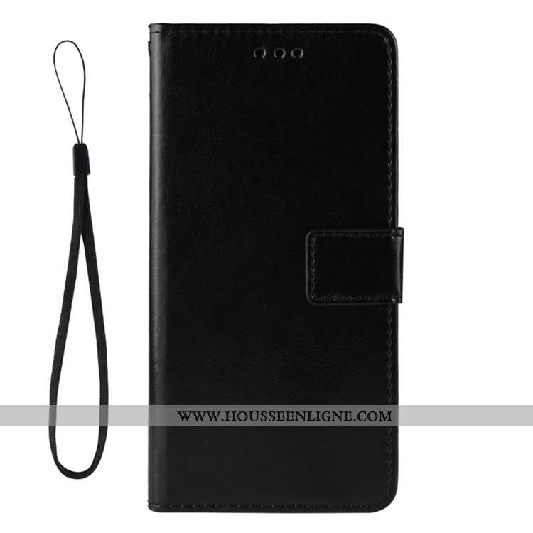 Housse Samsung Galaxy A80 Cuir Personnalité Étui Téléphone Portable Coque Carte Portefeuille Noir