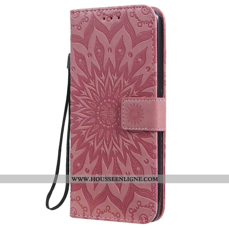 Housse Samsung Galaxy A80 Cuir Protection Tout Compris Étoile Étui Clamshell Téléphone Portable Rose