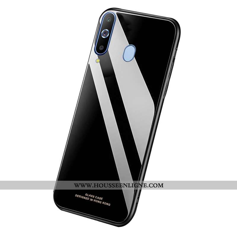 Housse Samsung Galaxy A8s Légère Verre Bordure Téléphone Portable Légères Noir Étoile