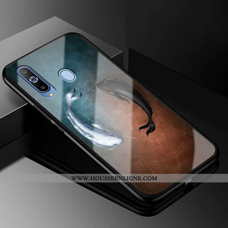 Housse Samsung Galaxy A8s Mode Protection Verre Incassable Coque Tendance Créatif Blanche