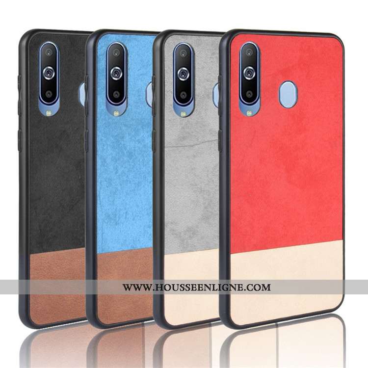 Housse Samsung Galaxy A8s Tendance Protection Couture Couleurs Coque 2020 Téléphone Portable Rouge