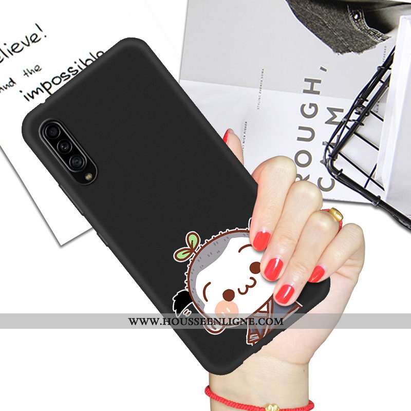 Housse Samsung Galaxy A90 5g Protection Dessin Animé Téléphone Portable Noir Silicone Étui Tout Comp