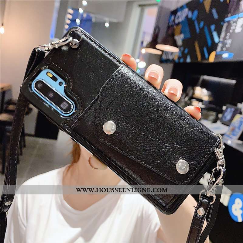 Housse Samsung Galaxy Note 10+ Portefeuille Cuir Carte Mode Incassable Protection Nouveau Noir