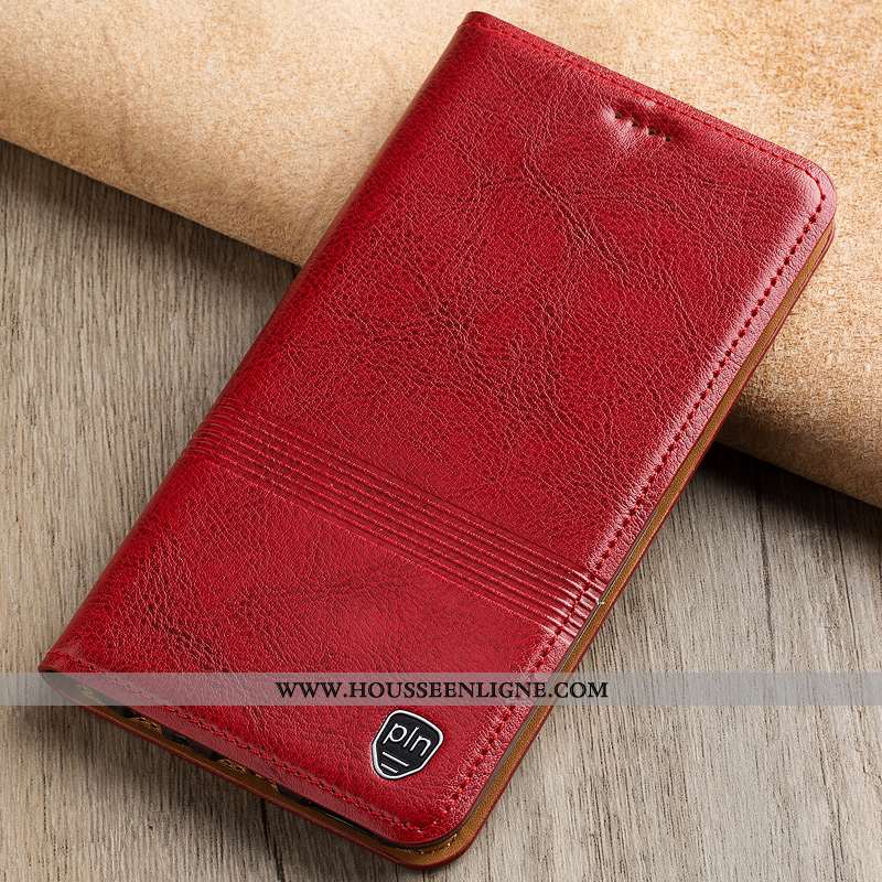Housse Samsung Galaxy Note 10 Protection Cuir Véritable Marron Incassable Téléphone Portable Étui