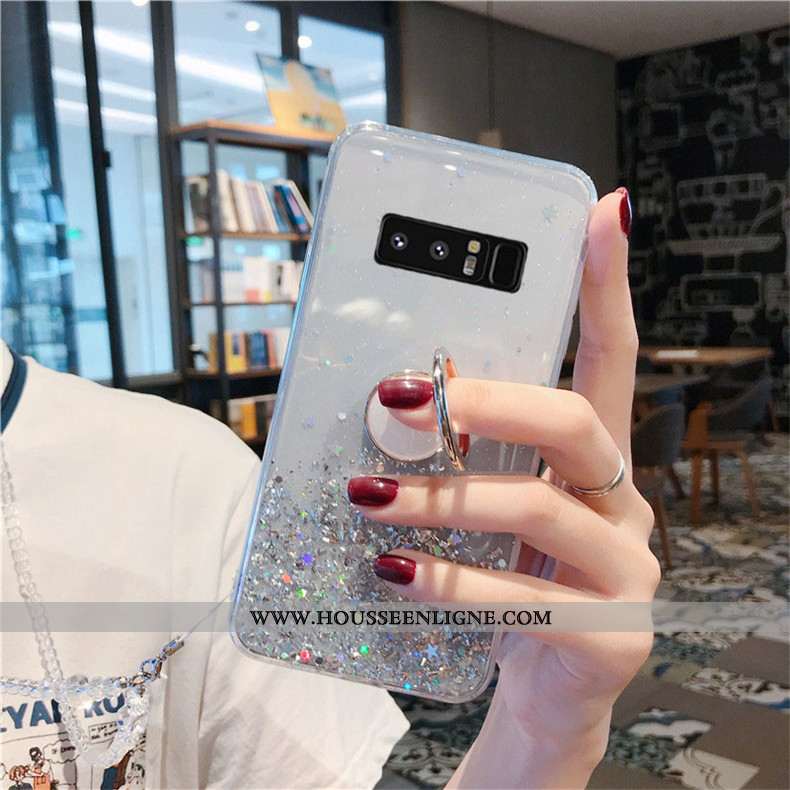 Housse Samsung Galaxy Note 8 Tendance Protection Tout Compris Cristal Étui Coque Incruster Strass Ro