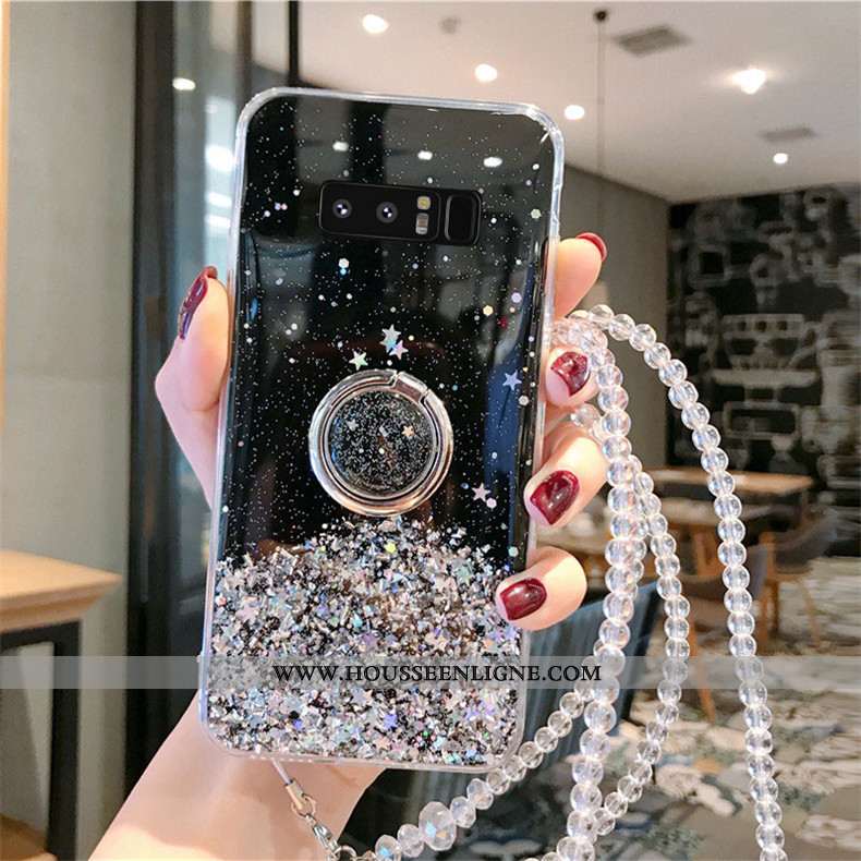 Housse Samsung Galaxy Note 8 Tendance Protection Tout Compris Cristal Étui Coque Incruster Strass Ro