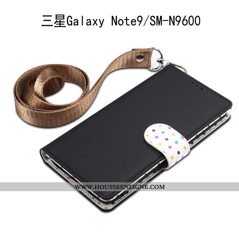 Housse Samsung Galaxy Note 9 Ornements Suspendus Cuir Incassable Téléphone Portable Coque Tout Compr
