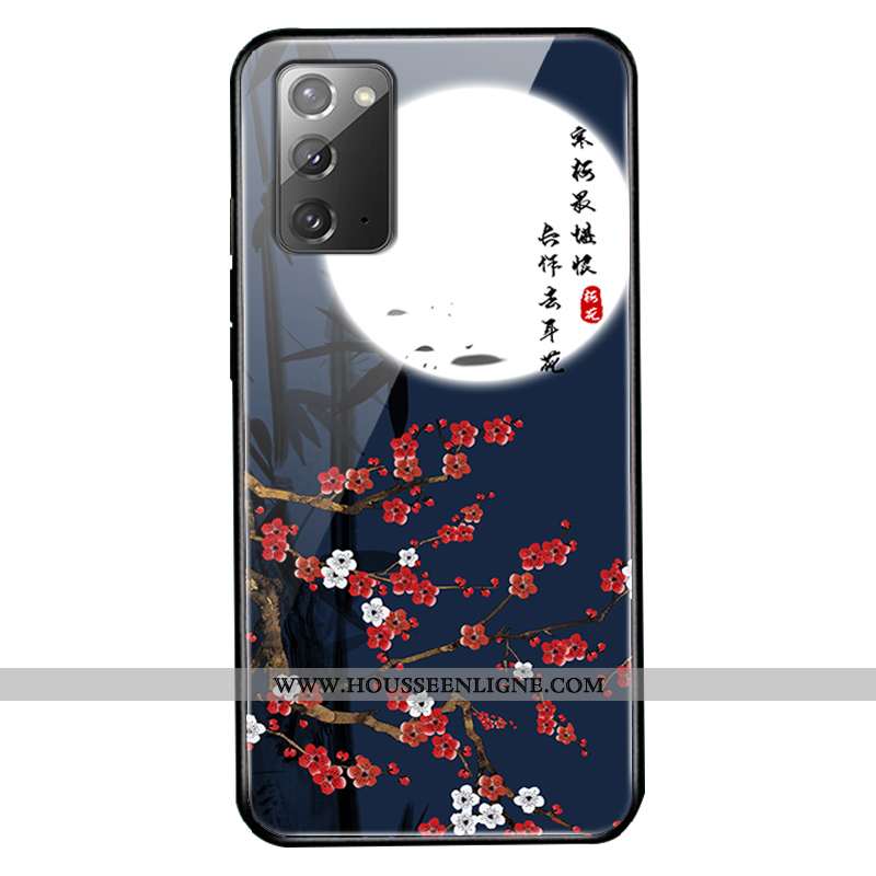 Housse Samsung Galaxy Note20 Fluide Doux Protection Miroir Tout Compris Personnalisé Style Chinois V
