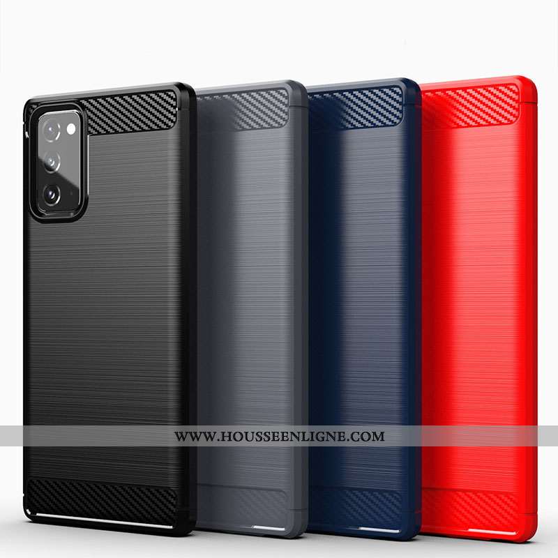 Housse Samsung Galaxy Note20 Silicone Protection Noir Étui Coque Téléphone Portable Étoile