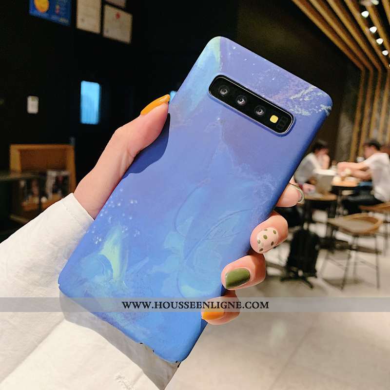 Housse Samsung Galaxy S10+ Légère Protection Tout Compris Étoile Ultra Incassable Simple Bleu