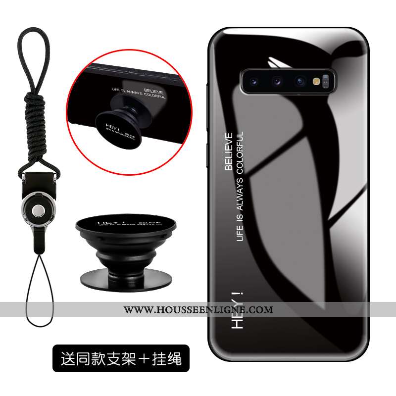 Housse Samsung Galaxy S10 Mode Protection Tendance Simple Téléphone Portable Dégradé Personnalité Ro