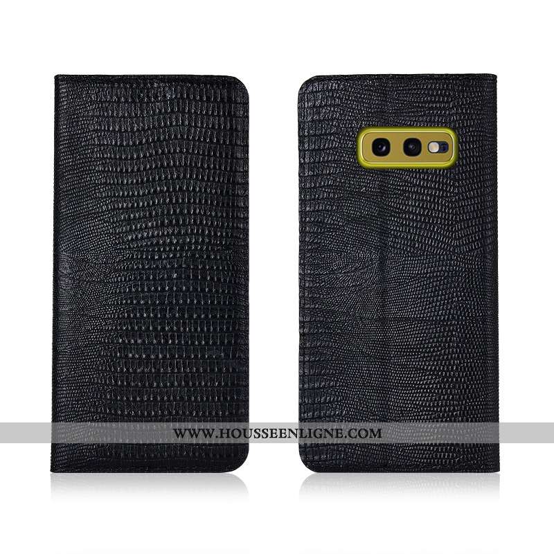 Housse Samsung Galaxy S10e Fluide Doux Protection Étoile Nouveau Clamshell Noir Téléphone Portable