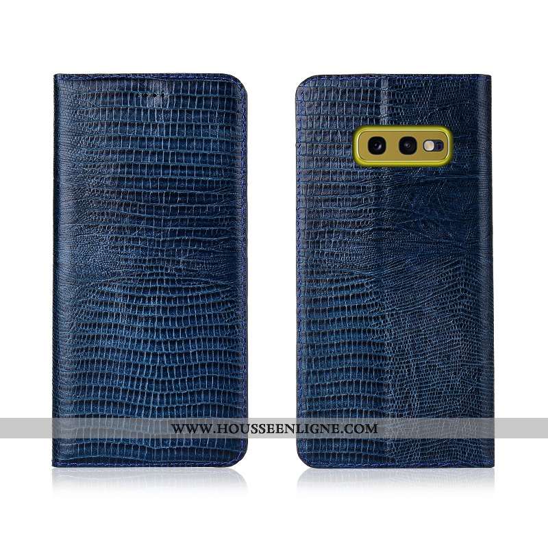 Housse Samsung Galaxy S10e Fluide Doux Protection Étoile Nouveau Clamshell Noir Téléphone Portable