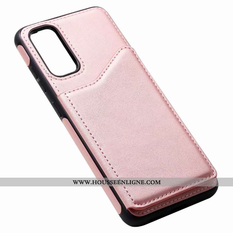 Housse Samsung Galaxy S20 Cuir Étui Téléphone Portable Étoile Coque Carte Rose
