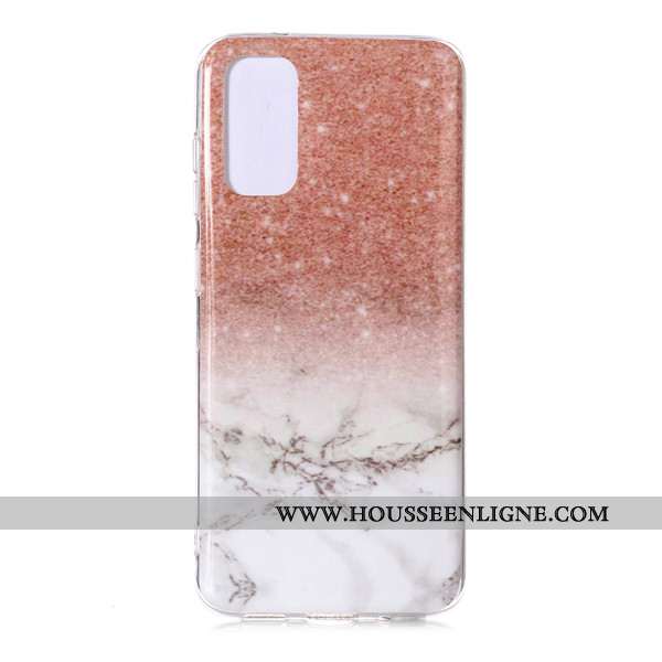 Housse Samsung Galaxy S20 Dessin Animé Étoile Téléphone Portable Grand Étui Coque Incassable Rose