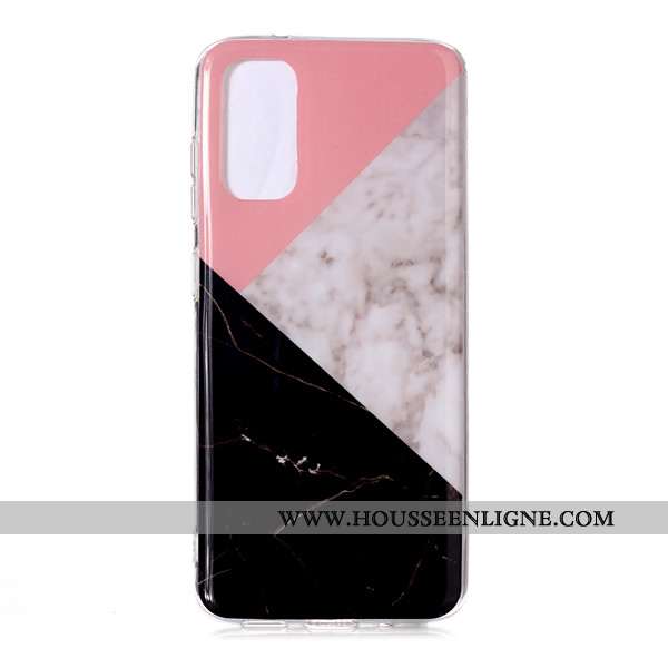 Housse Samsung Galaxy S20 Dessin Animé Étoile Téléphone Portable Grand Étui Coque Incassable Rose