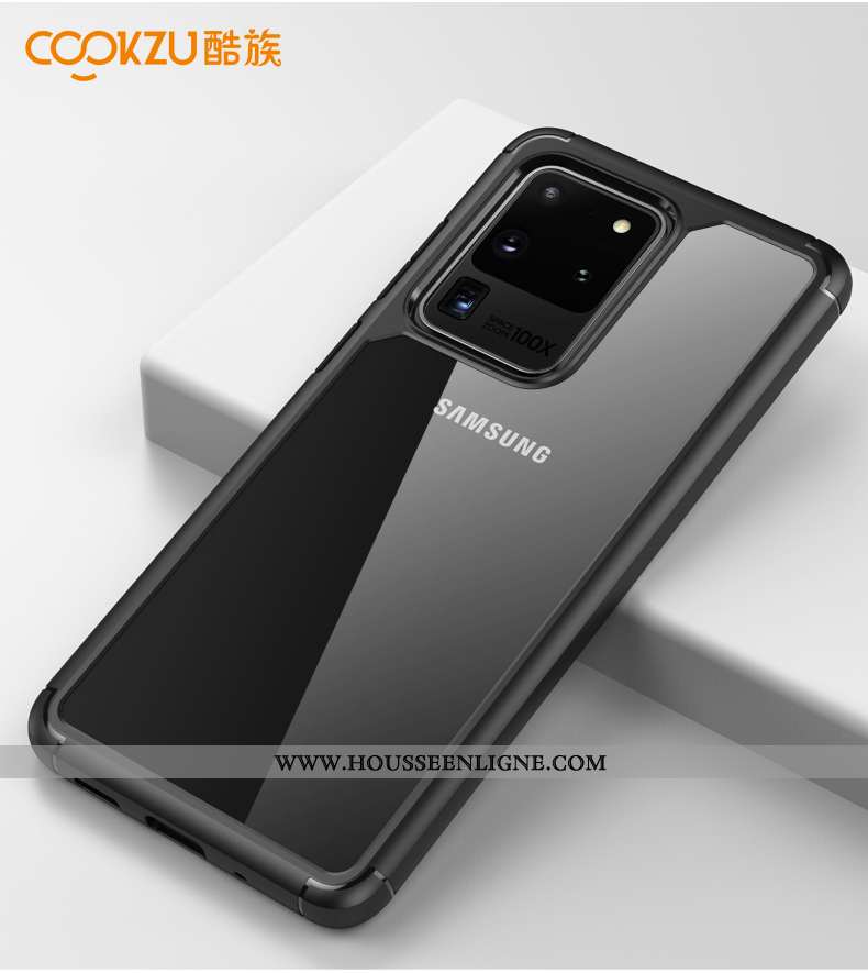 Housse Samsung Galaxy S20 Ultra Protection Incassable Étui Étoile Téléphone Portable Coque Noir