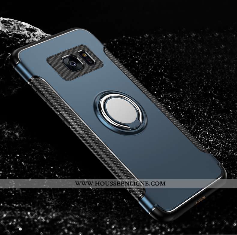 Housse Samsung Galaxy S7 Silicone Protection Étui Noir Téléphone Portable Tout Compris Fluide Doux